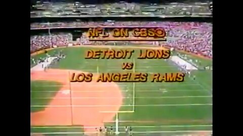 1980-09-07 Detroit Lions vs Los Angeles Rams