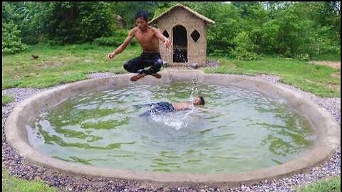 Build Underground Swimming Pool at Wild