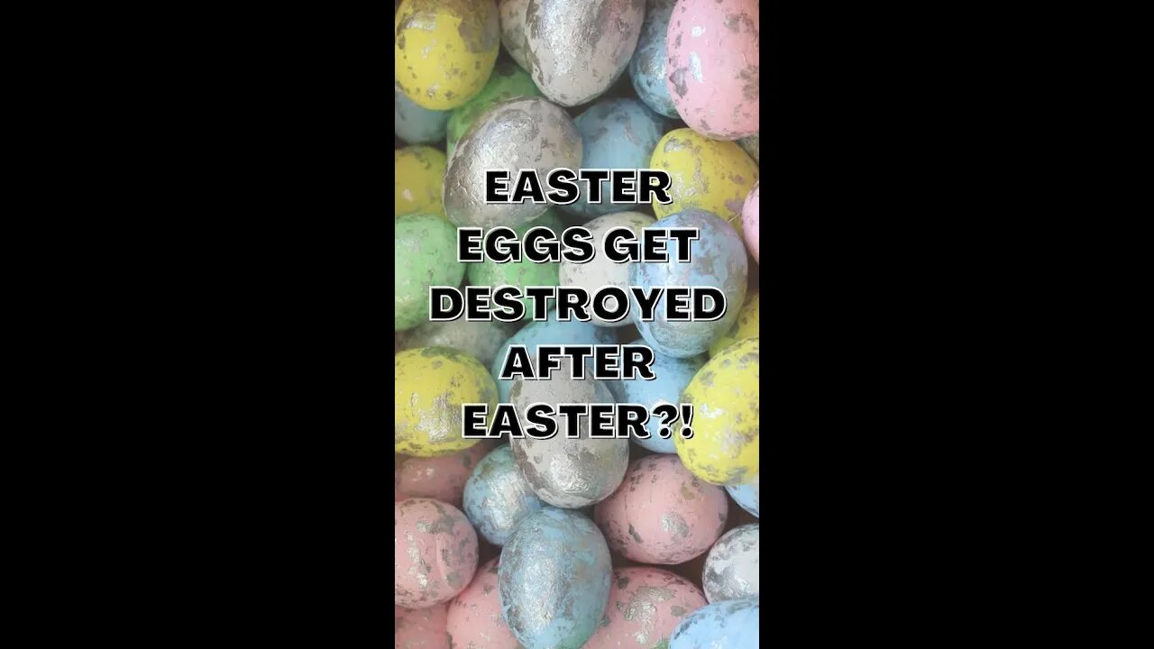 Easter eggs get destroyed after Easter?! #Shorts #Easter