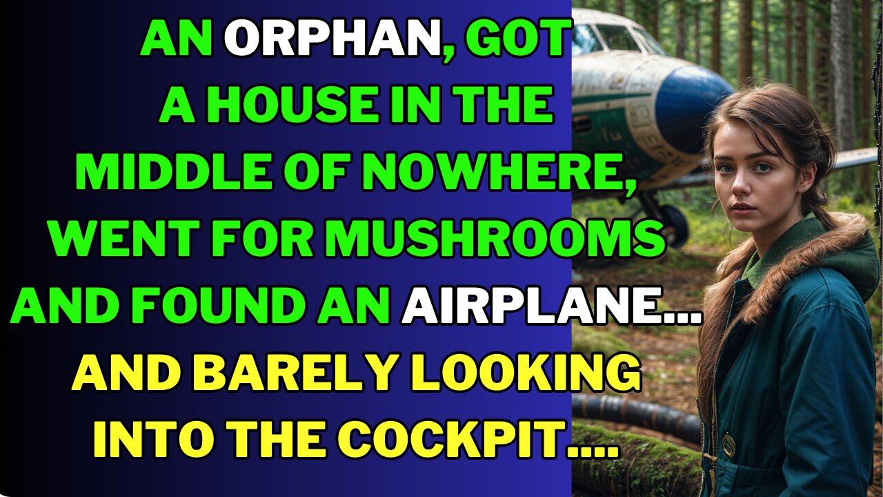 Orphan, having received from the orphanage house in the wilderness, went for mushrooms...