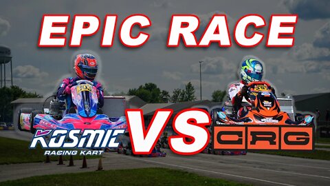 CRAZY BATTLE FOR THE WIN (PASS IN THE GRASS) Newcastle Motorsports Park, X30 Sr. SKUSA