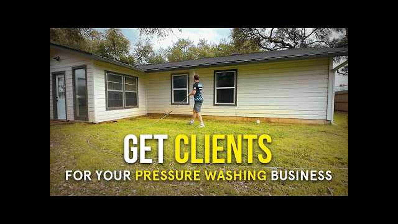 How To Get Your First Pressure Washing Client/Job in 2024 (For Beginners)