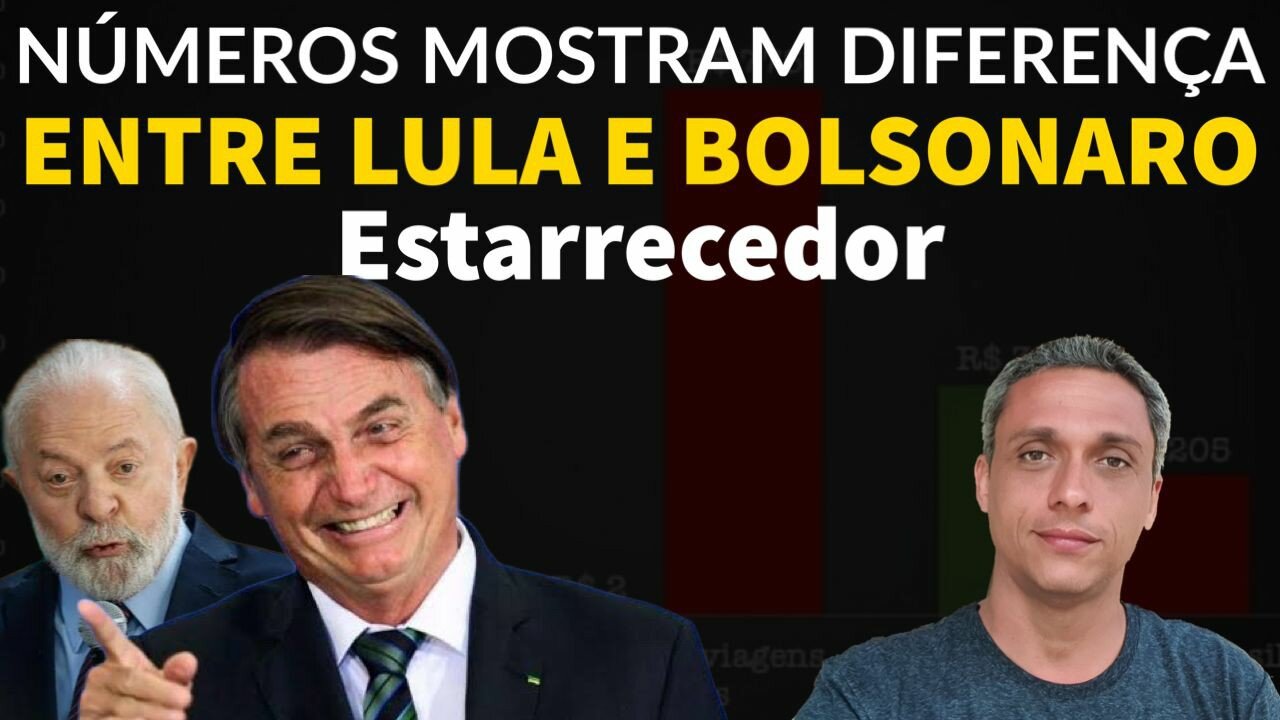 Estarrecedor - Os números mostram a gigantesca diferença entre LULA e Bolsonaro