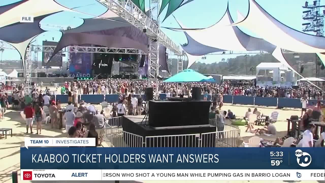 KAABOO ticket holders searching for answers