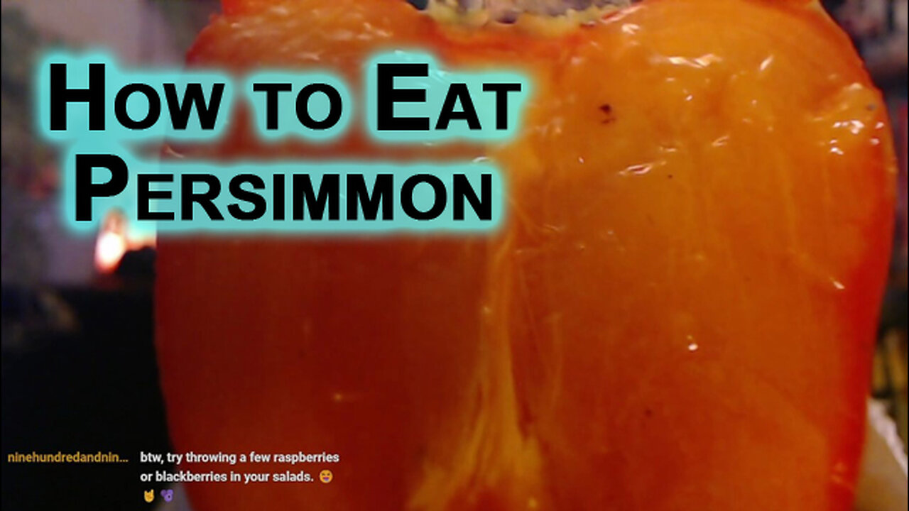 How to Eat Persimmon: Hachiya Persimmons [Food Eating ASMR]