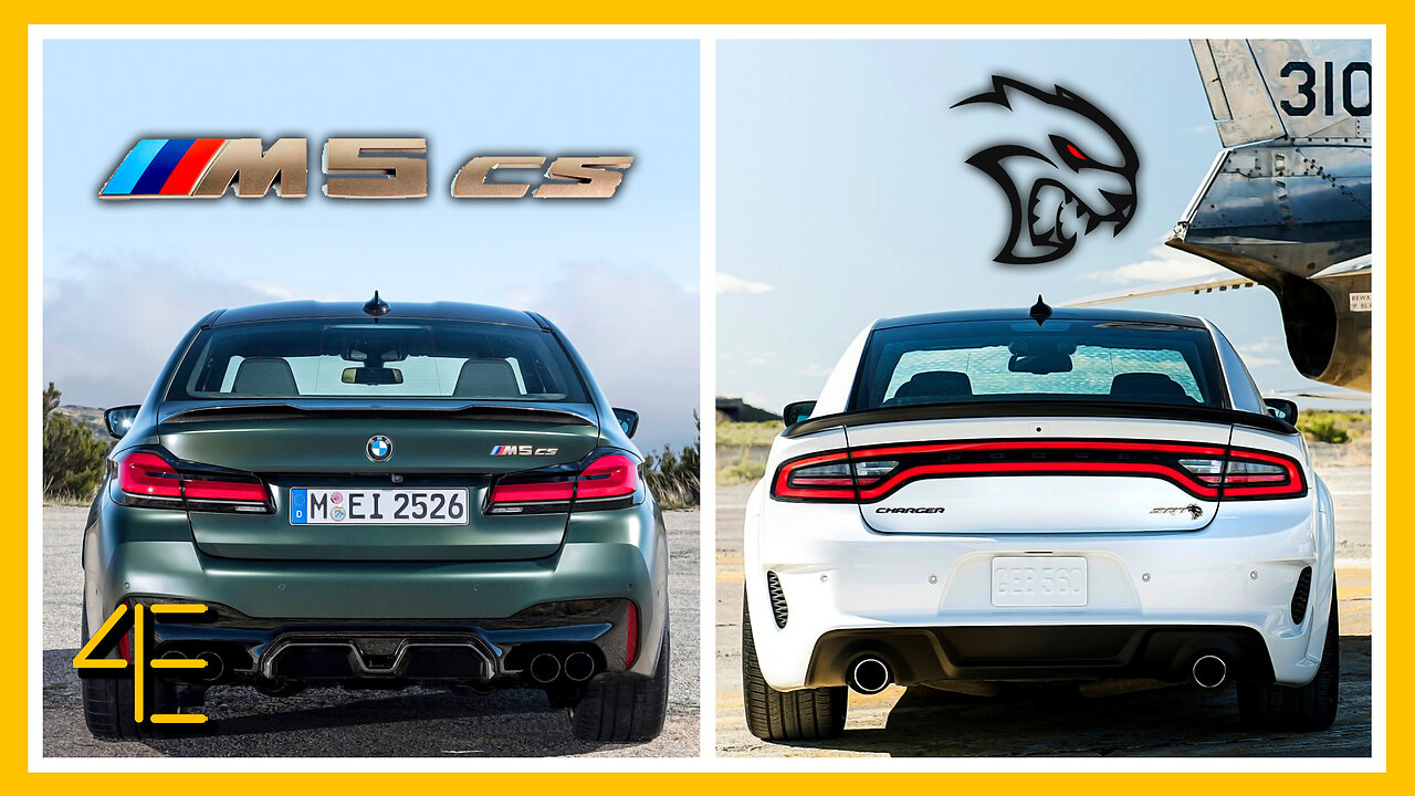 BMW M5 CS vs Dodge Charger SRT Hellcat Redeye