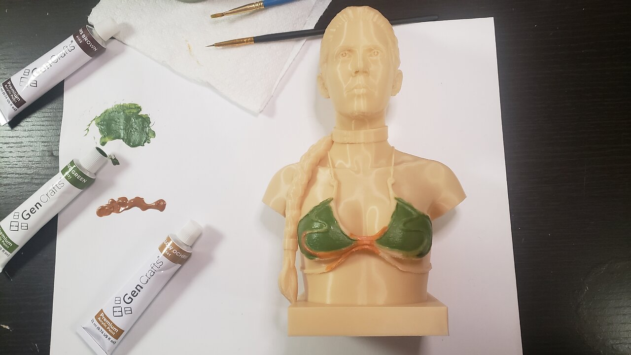 Music and Painting | 3D Print Slave Leia Painting | New Boot Goofin