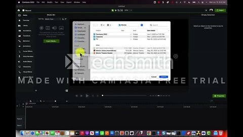 Import Videos from Mac Photo Library to Camtasia