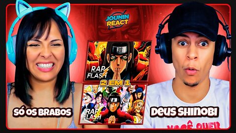 2 EM 1 - FLASH BEATS | BADASS & Rap do Hashirama Senju | [React em Casal] 🔥