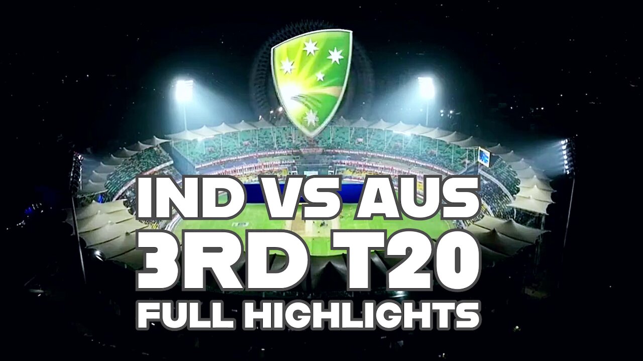 India vs Australia | 3rd T20 2023 | Full Match Highlights #indvsaus