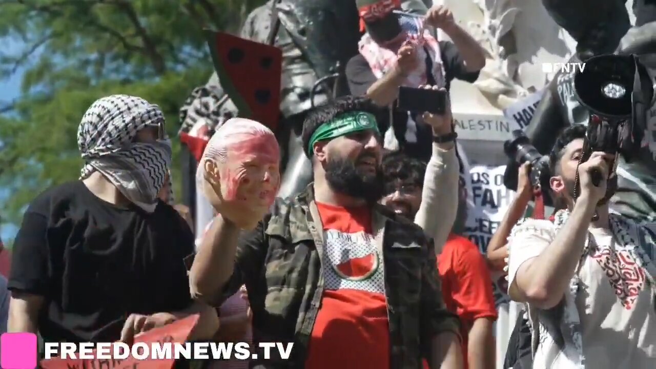 🚨Pro-Palestine protesters surround the WH, where is the outrage??