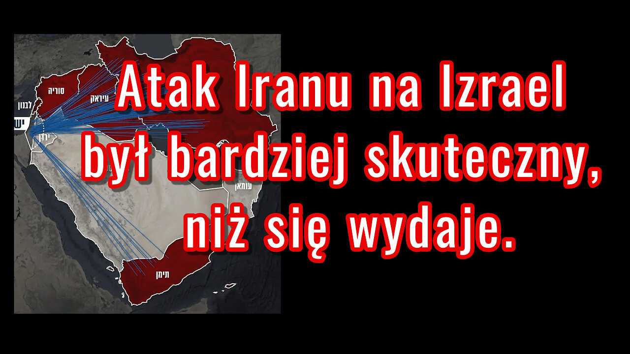 Atak Iranu na Izrael był znacznie skuteczniejszy, niż się wydaje.