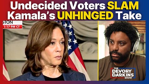 Undecided Voters SLAM Kamala's UNHINGED Take on Trump