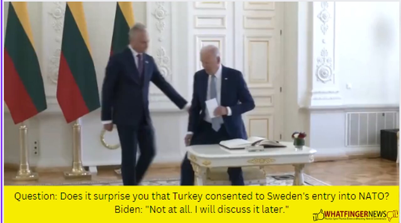 Question: Does it surprise you that Turkey consented to Sweden's entry into NATO?