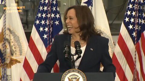 Kamala's joke falls flat.