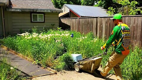 I KNOCKED On This Homeowners Door & MOWED Her NEGLECTED Yard For FREE