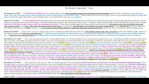 The last days events in order Page 3