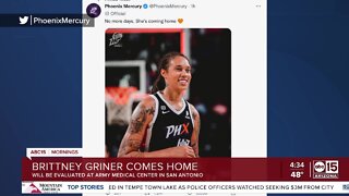 Brittney Griner lands on American soil