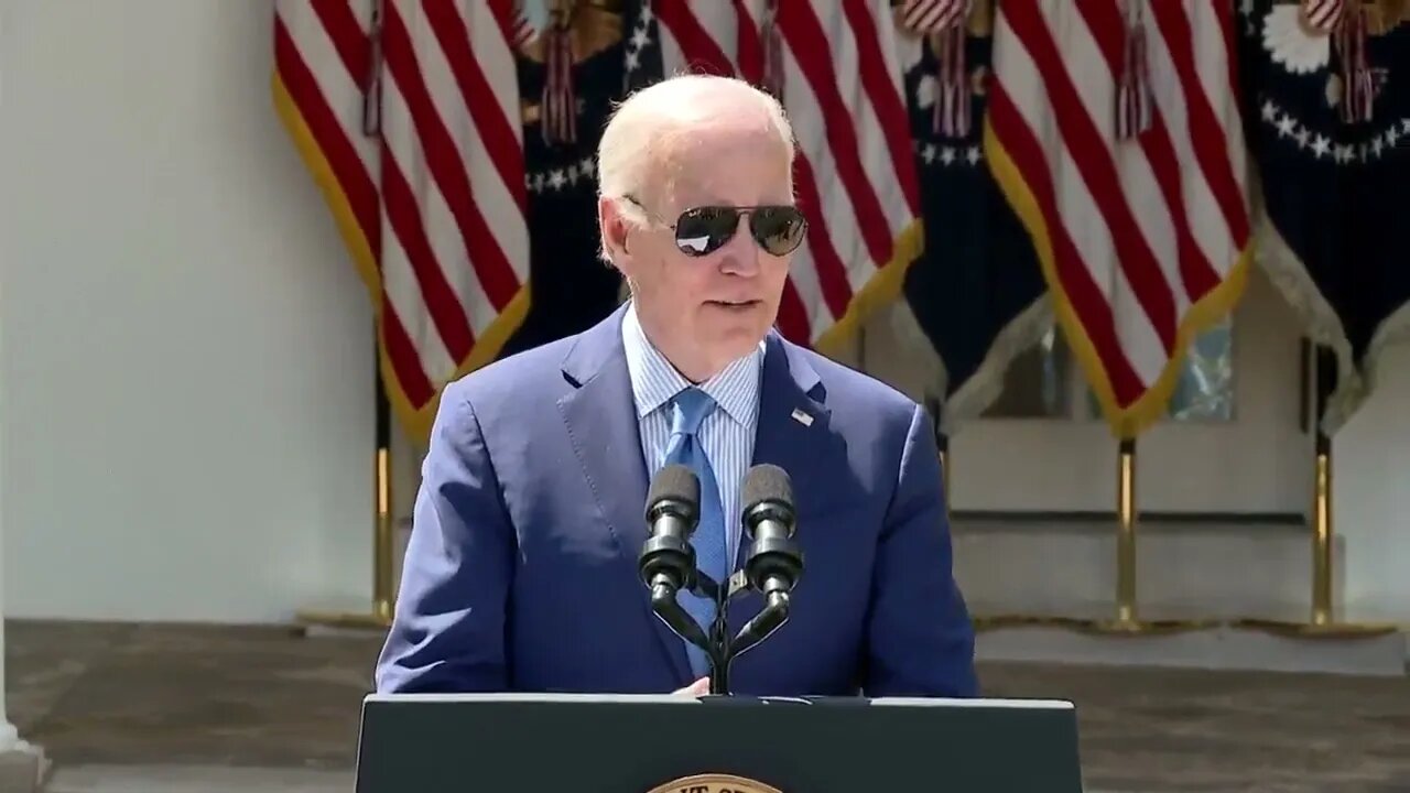 Joe Biden Says He's "Known For Two Things: Ray Ban Sunglasses," "Chocolate Chip Ice Cream"