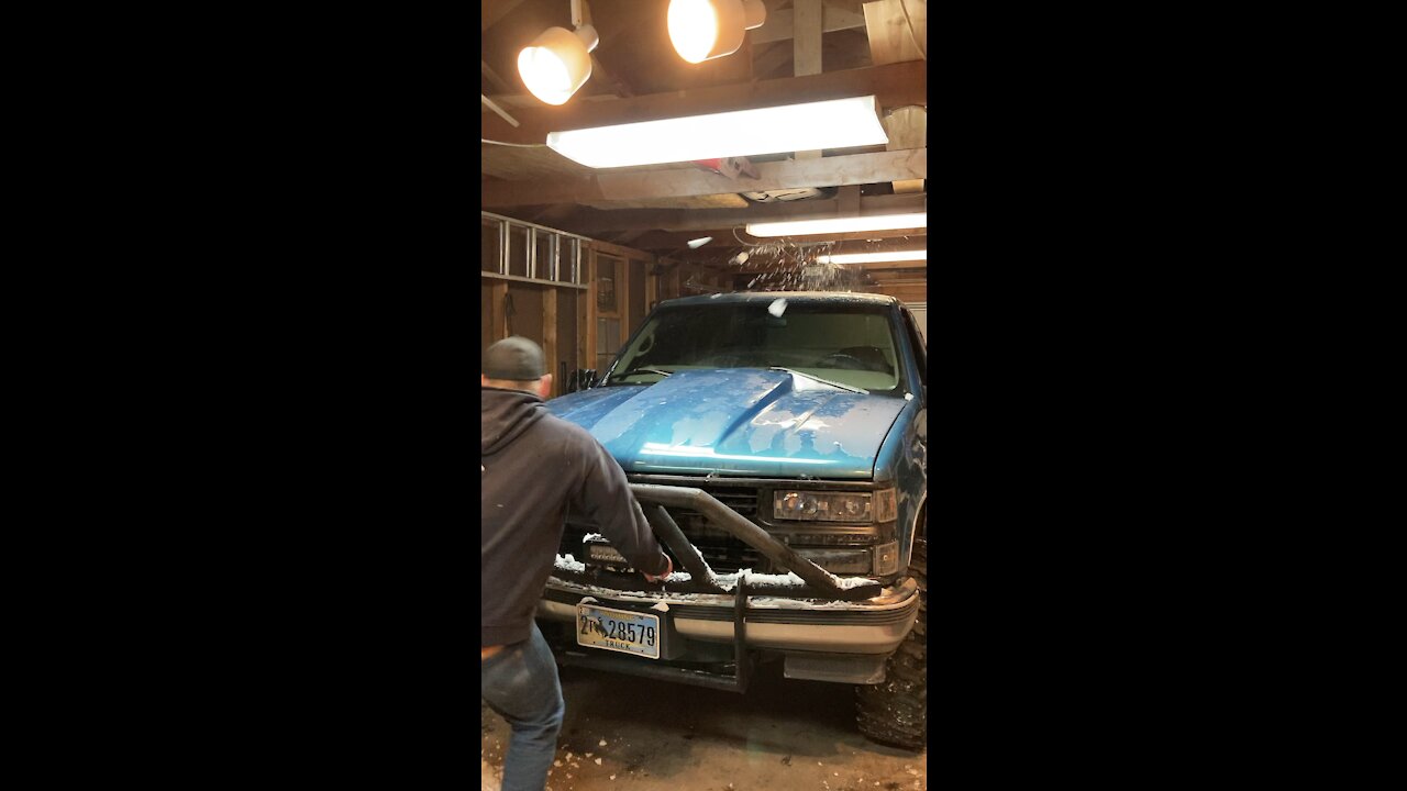 Snowball Fight In The Garage