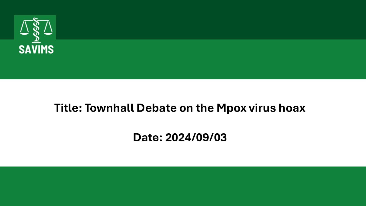 Townhall Debate on the Mpox virus hoax