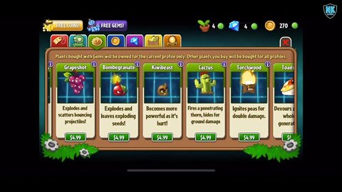 PvZ 2 - Version 6.5.1 Plant Store