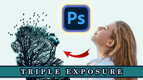 Create Triple Exposure Portrait In Photoshop / आज हम तरी एक्सपोजर बनाना सीके गे फॉटोशॉप मे