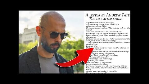 Andrew Tate Opens Up After Judge Switched Up - New Video