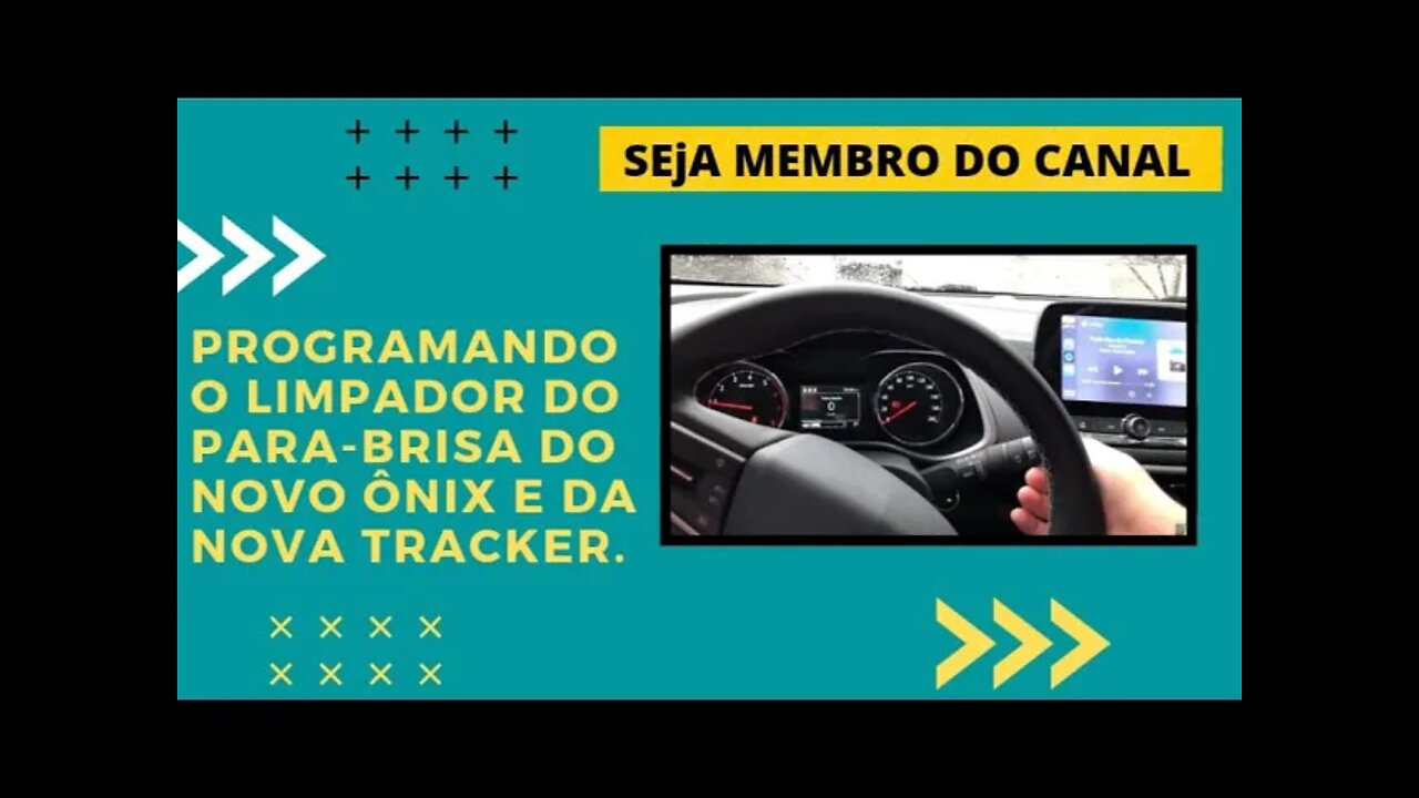 Como programar o limpador do para-brisa do Novo Onix e Nova Tracker