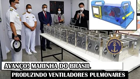 Avanço! Marinha Do Brasil Produzindo Ventiladores Pulmonares