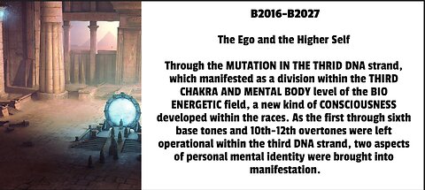 Through the MUTATION IN THE THRID DNA strand, which manifested as a division within the THIRD CHAKRA