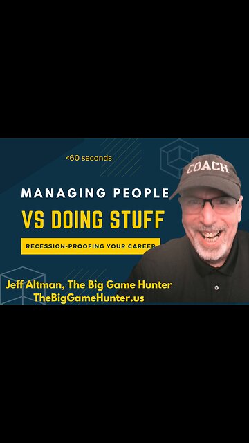 Recession-Proofing Your Career: Managing People vs Doing Stuff | JobSearchTV.com