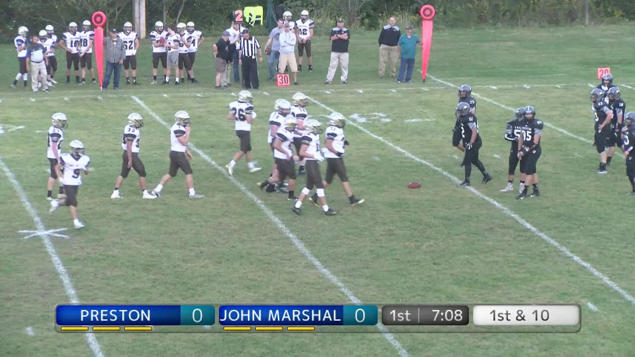 Preston High Varsity Football 2019 Game 3 Knights vs John Marshall