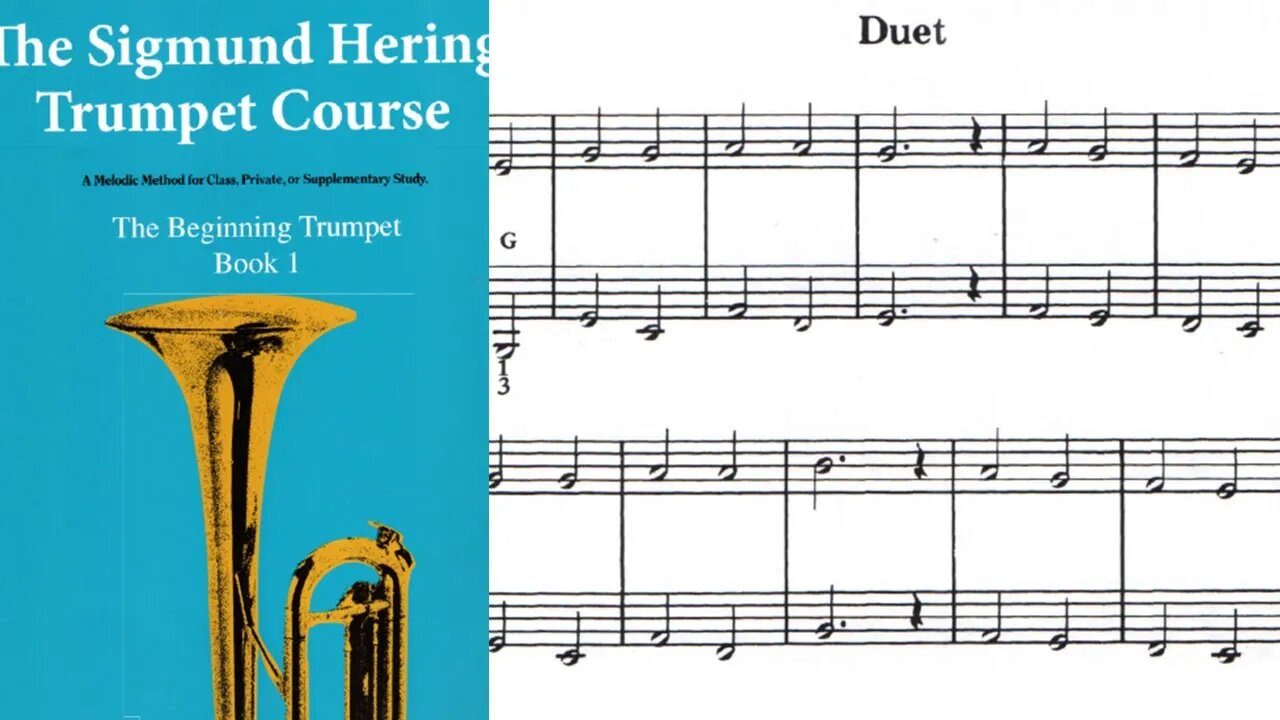 🎺 [MÉTODO DE TROMPETE] Livro 1 do método de Sigmund Hering 19 (Primeiro Dueto)