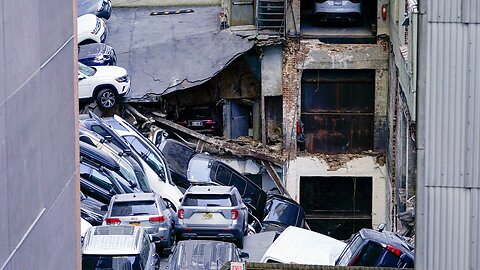 Parking Garage Collapses in Manhattan, New York City.