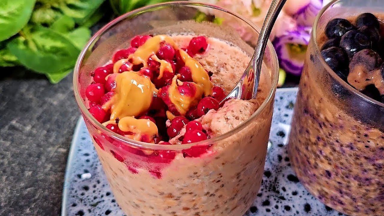 Fast And Easy Overnight Oats In 3 Minutes! Without Sugar! Oatmeal In A jar!