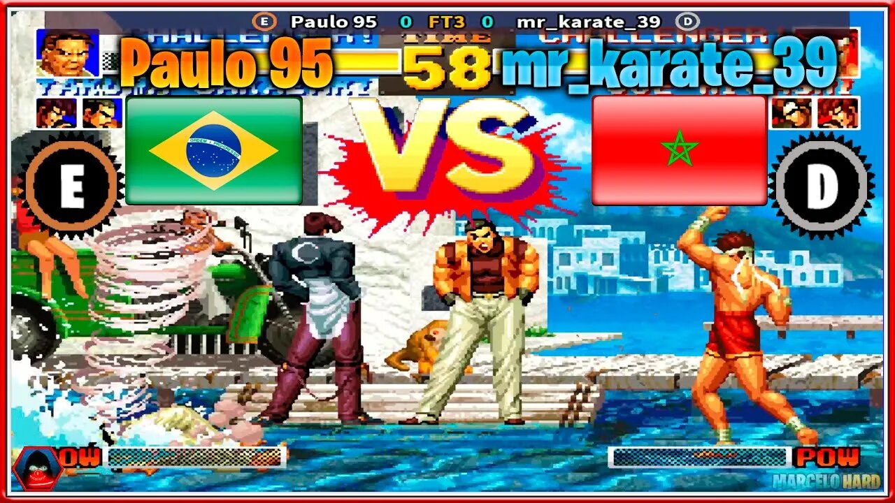 The King of Fighters '95 (Paulo 95 Vs. mr_karate_39) [Brazil Vs. Morocco]