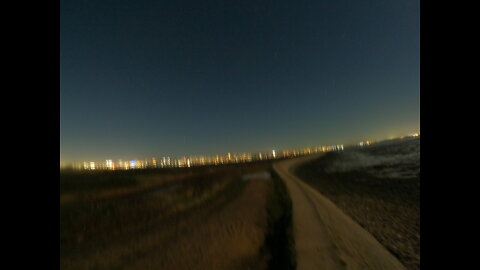 End of a night..hike tome to sit down for a rest to overlook Portsmouth. GoPro