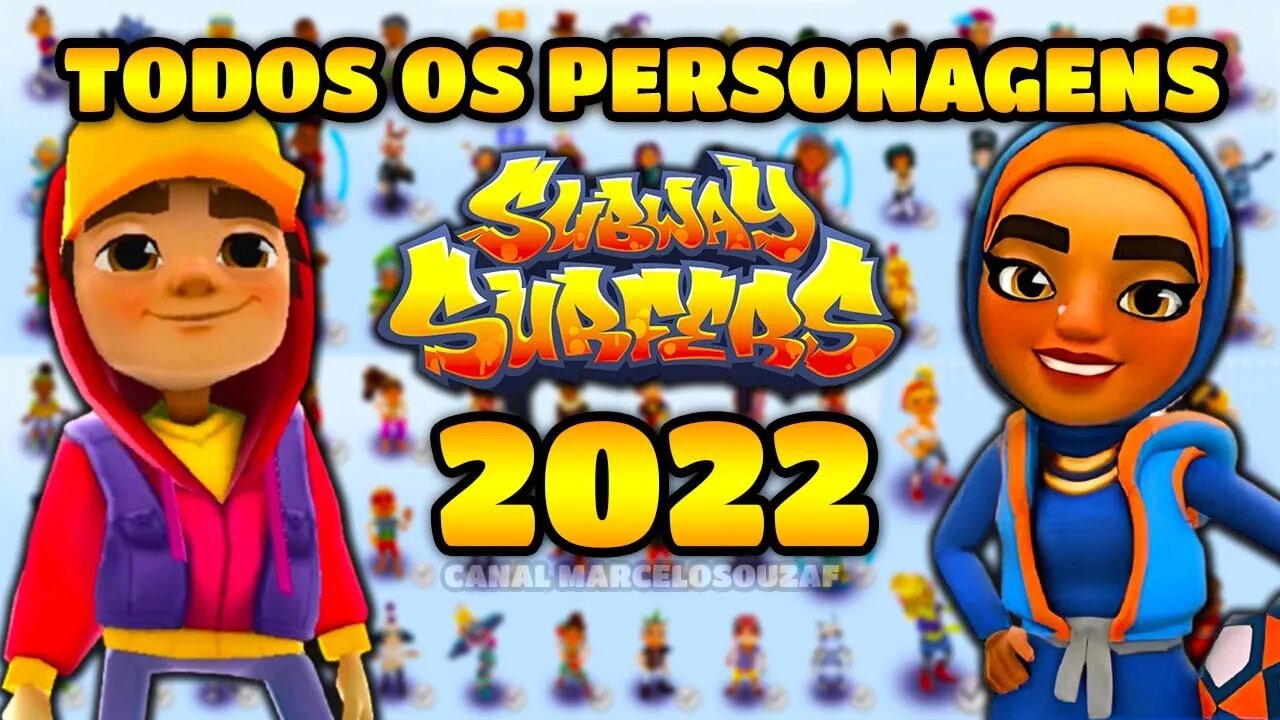 Todos os Personagens do Subway Surfers em 2022