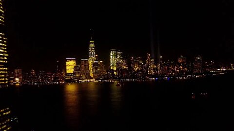 New York City Skyline at Night Screensaver Manhattan Skyline HD Aerial Landscapes Live