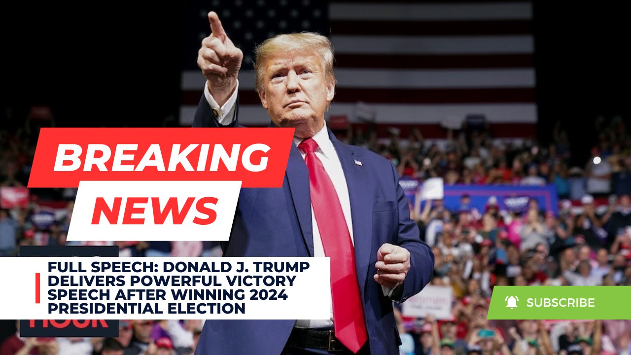 FULL SPEECH: Trump Delivers Powerful Victory Speech After Winning 2024 Presidential Election