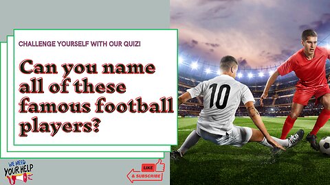"⚽️ Guess the Football Player Challenge! Can You Name Them All? 🤔 | #GuessThePlayer"