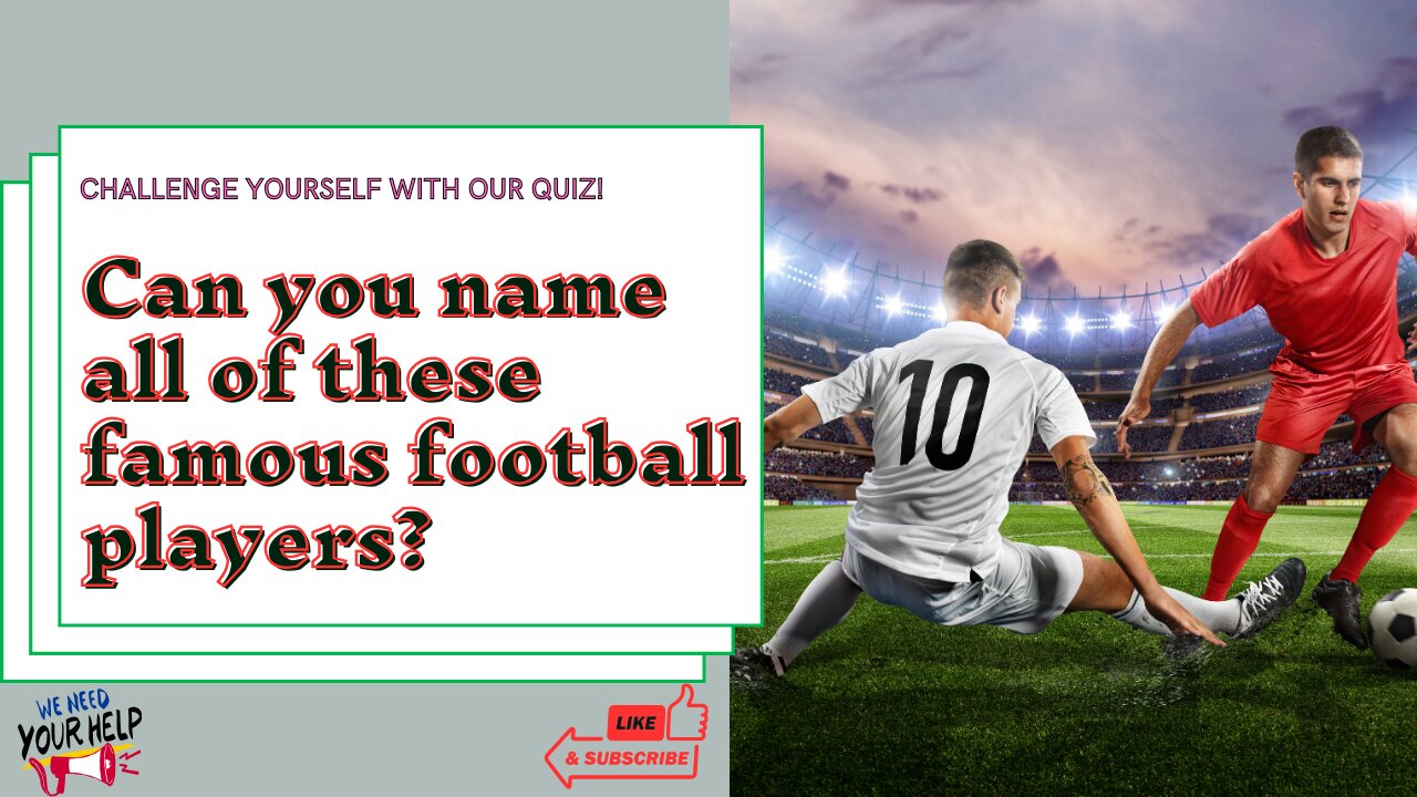 "⚽️ Guess the Football Player Challenge! Can You Name Them All? 🤔 | #GuessThePlayer"