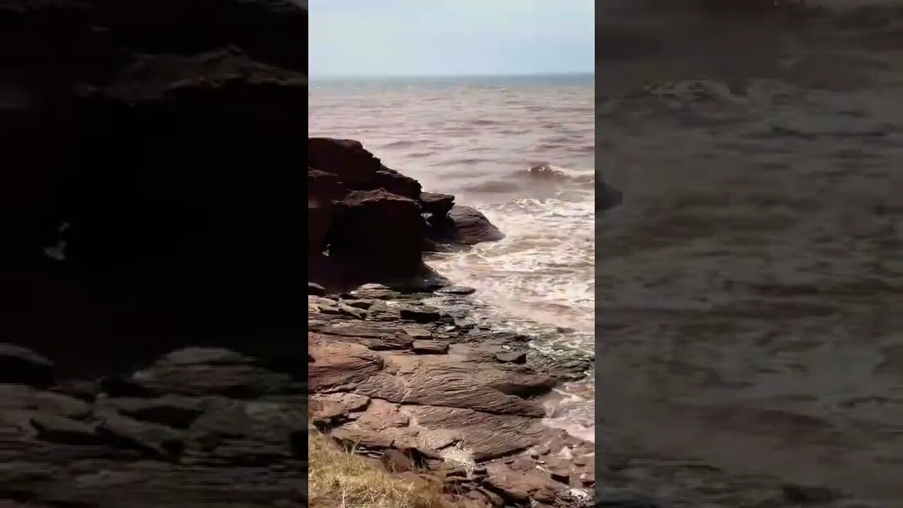 Watching waves from the cliffs 🌊