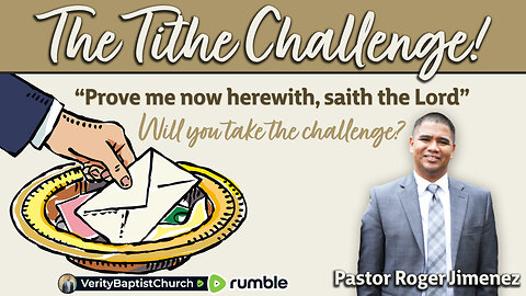 The Tithe Challenge! "Prove me now herewith, saith the Lord" | Pastor Roger Jimenez