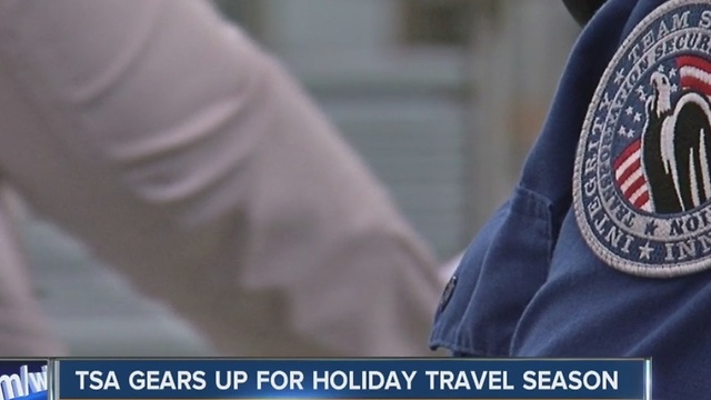 TSA gears up for holiday travel season