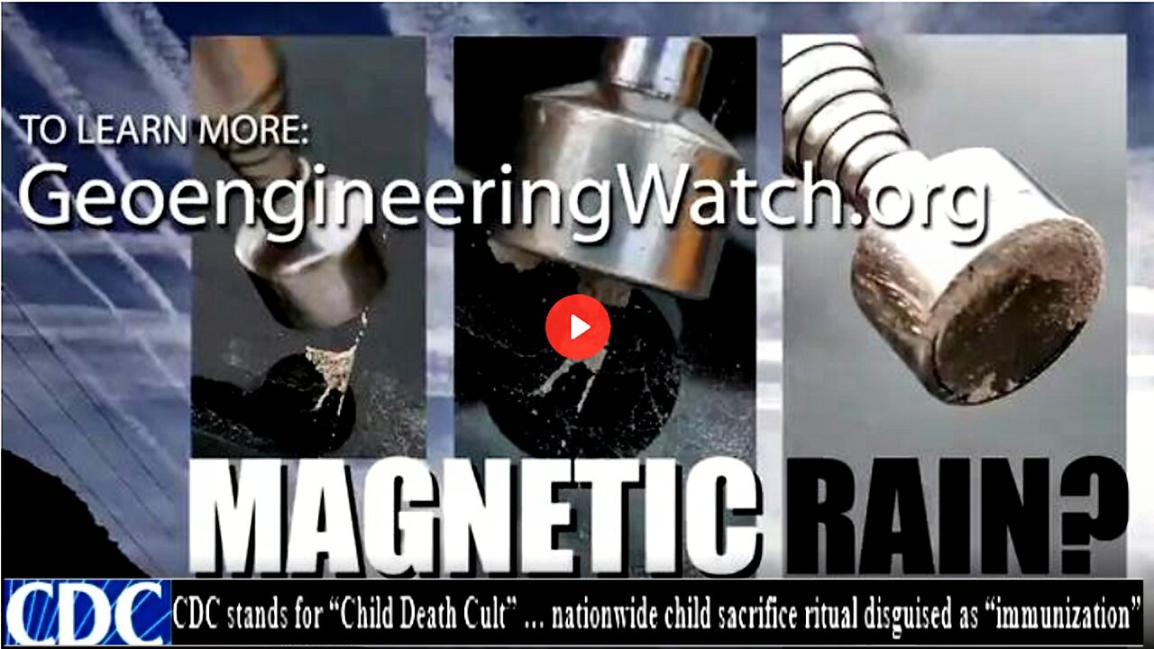 geoengineeringwatch: MAGNETIC RAIN??? (related links and info in description)