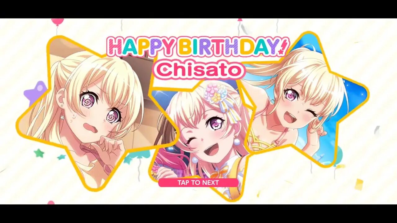 Niver da Chisato-chan/Chii-chan em BD!GBP! e.e