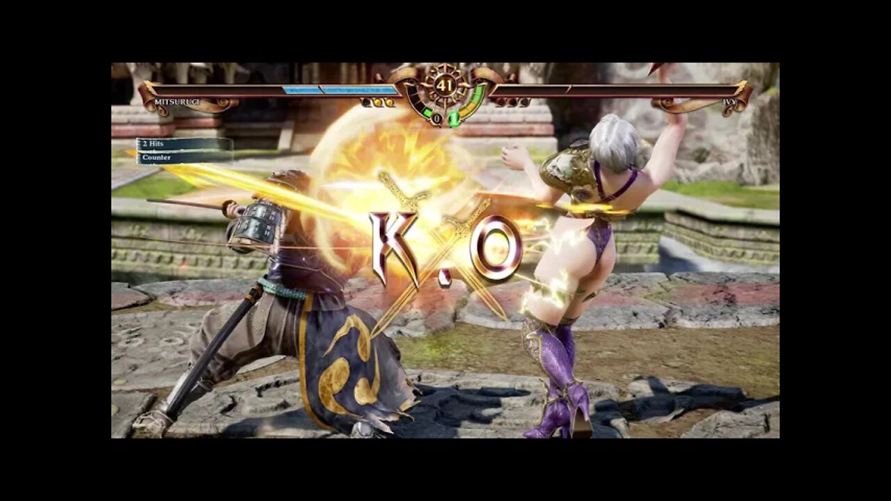 Soulcalibur VI: Mitsurugi (Color 2) vs Ivy - 4K No Commentary