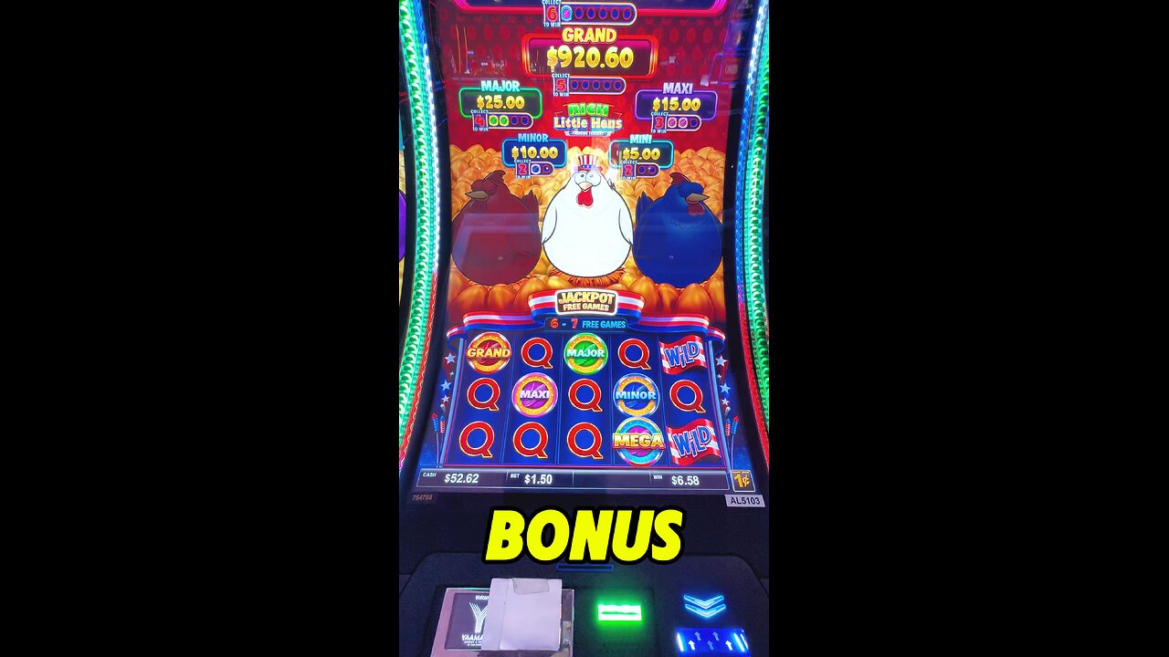 Rich Little Hens Slot Machine BONUS ! #reslot #slotmachine #bonus #slots #casino